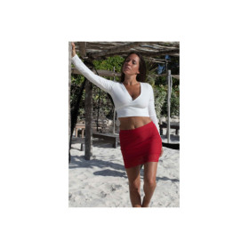 Jupe courte rouge Marina 
